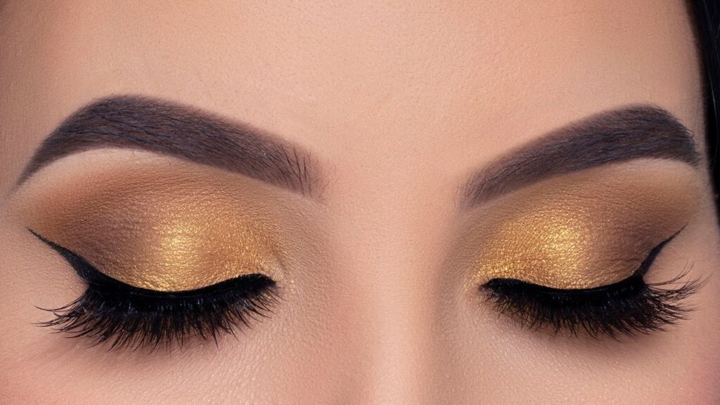 Brown And Gold Soft Touch Makeup