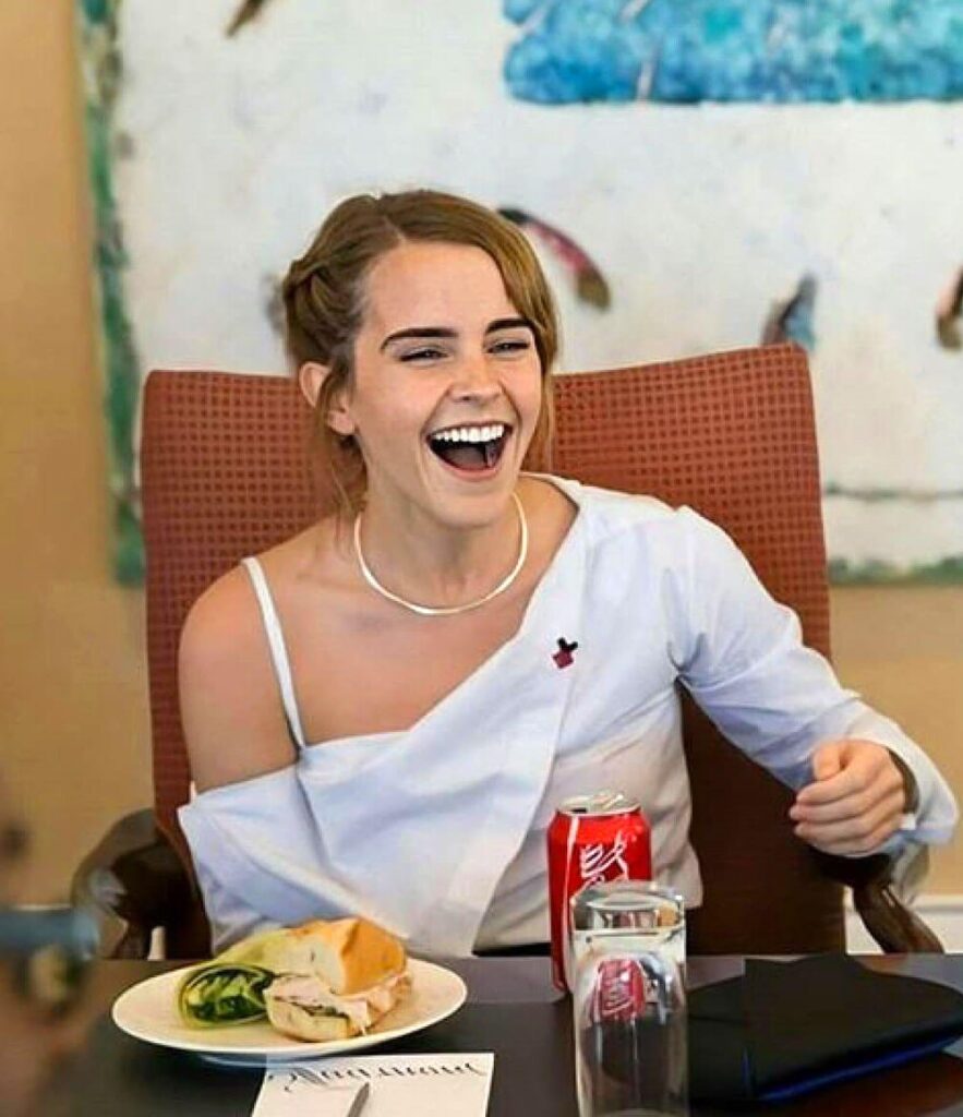 Emma Watson Eating Burger