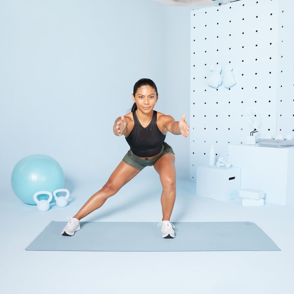 Lateral Step Out Squat Workout