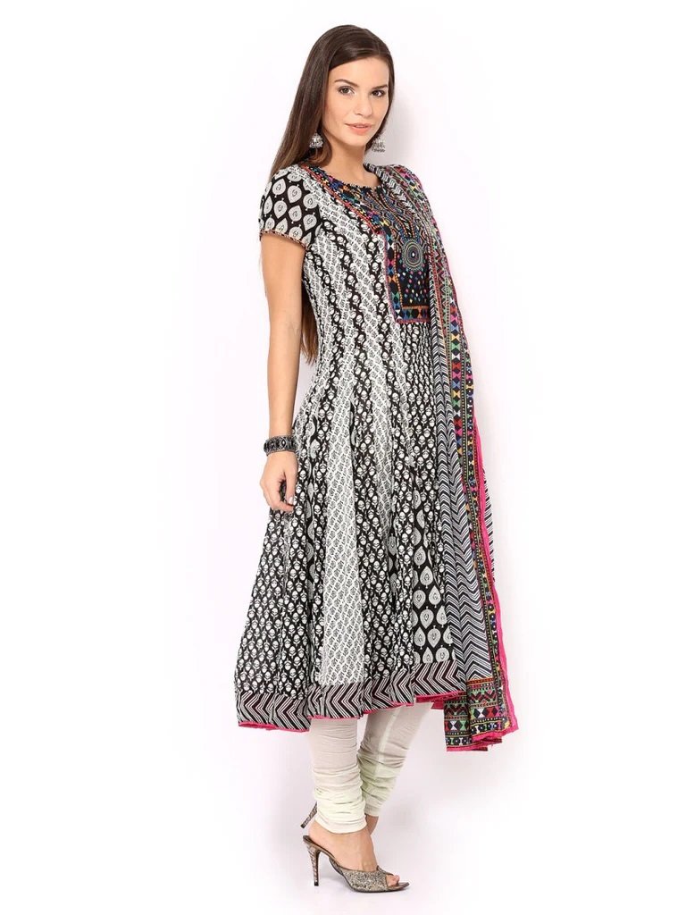 Churidar With Kurta And Dupatta Churidar With Kurta And Dupatta